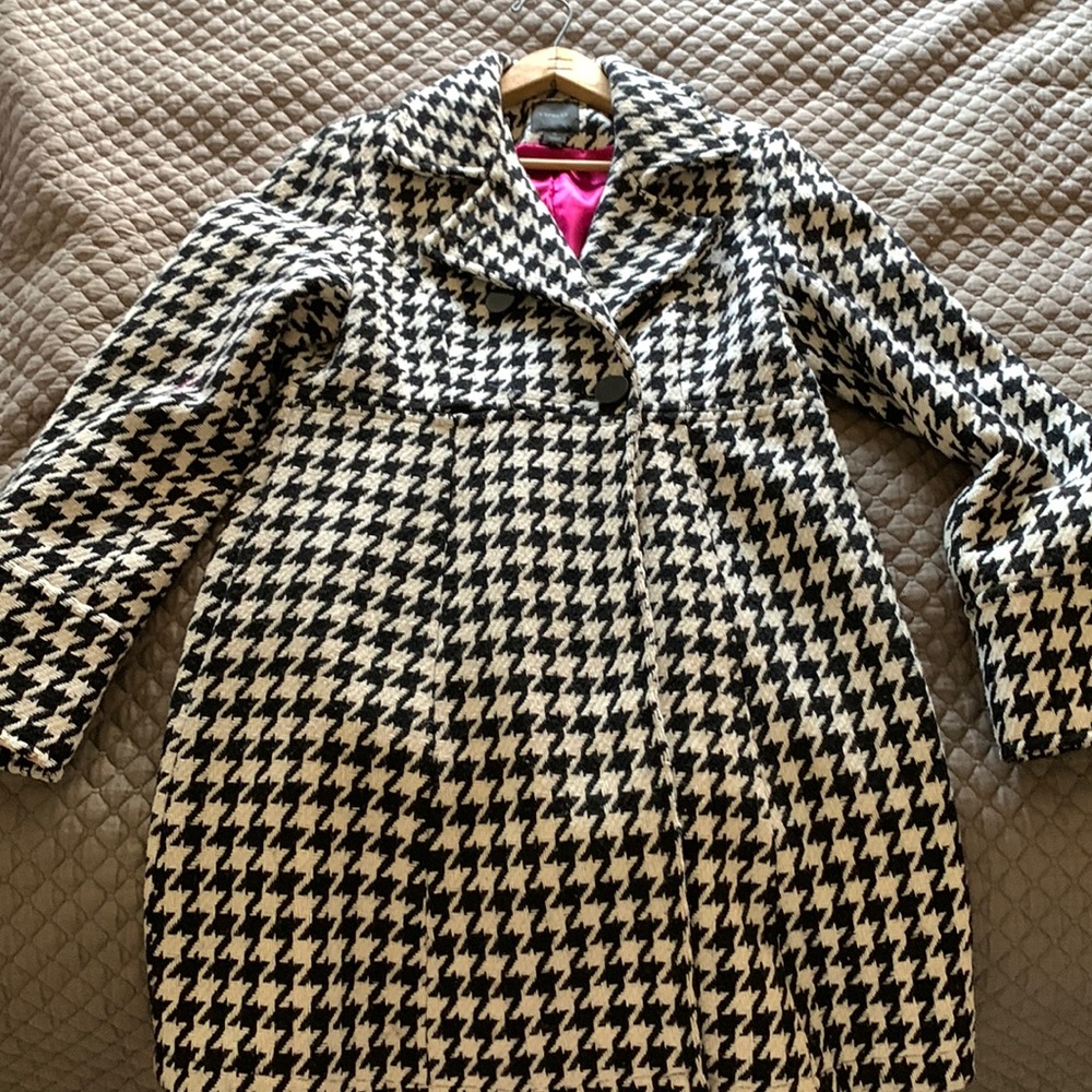 2 Button Houndstooth Coat